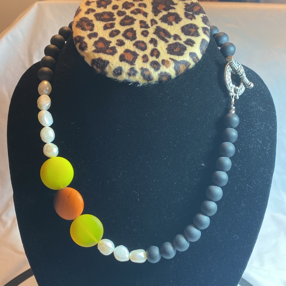 Hand Crafted 18+” Necklace. Toggle clasp.
